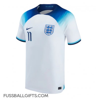 England Marcus Rashford #11 Fußballbekleidung Heimtrikot WM 2022 Kurzarm